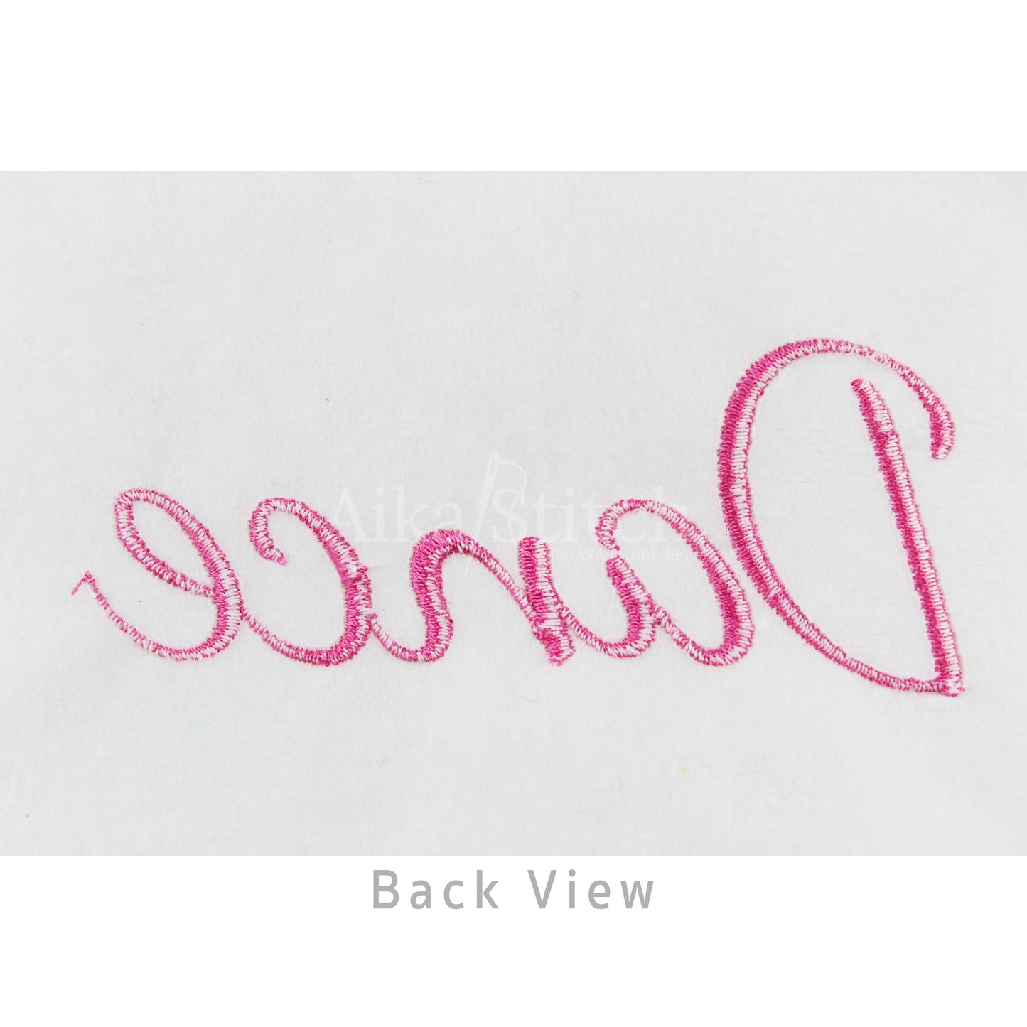 Dance Script Calligraphy Embroidery Font | Native BX Included