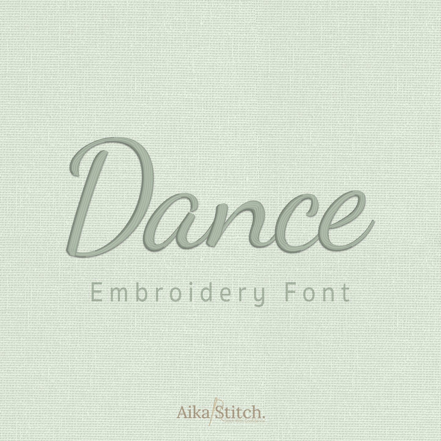 Dance Script Calligraphy Embroidery Font | Native BX Included