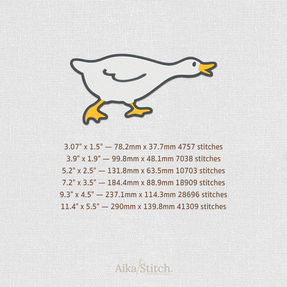 Duck Will Bite You Clipart Embroidery Design - 6 sizes