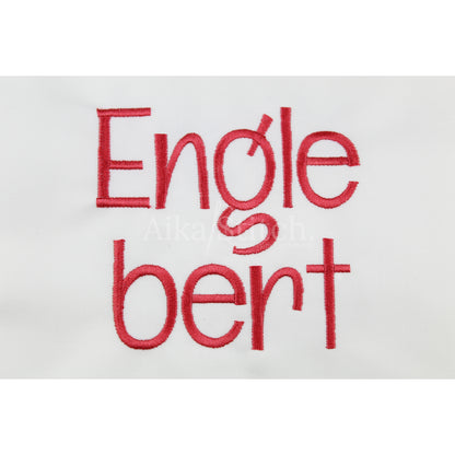 Englebert Casual Playful Embroidery Font | Native BX Included