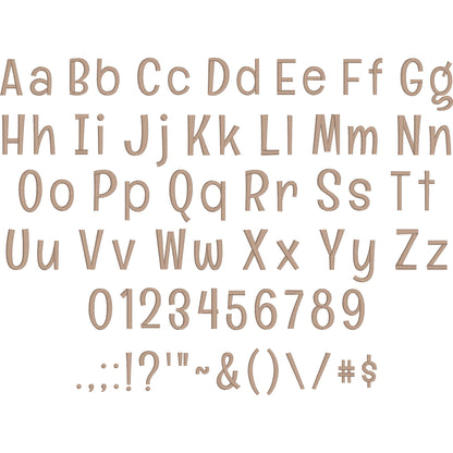 Englebert Casual Playful Embroidery Font | Native BX Included
