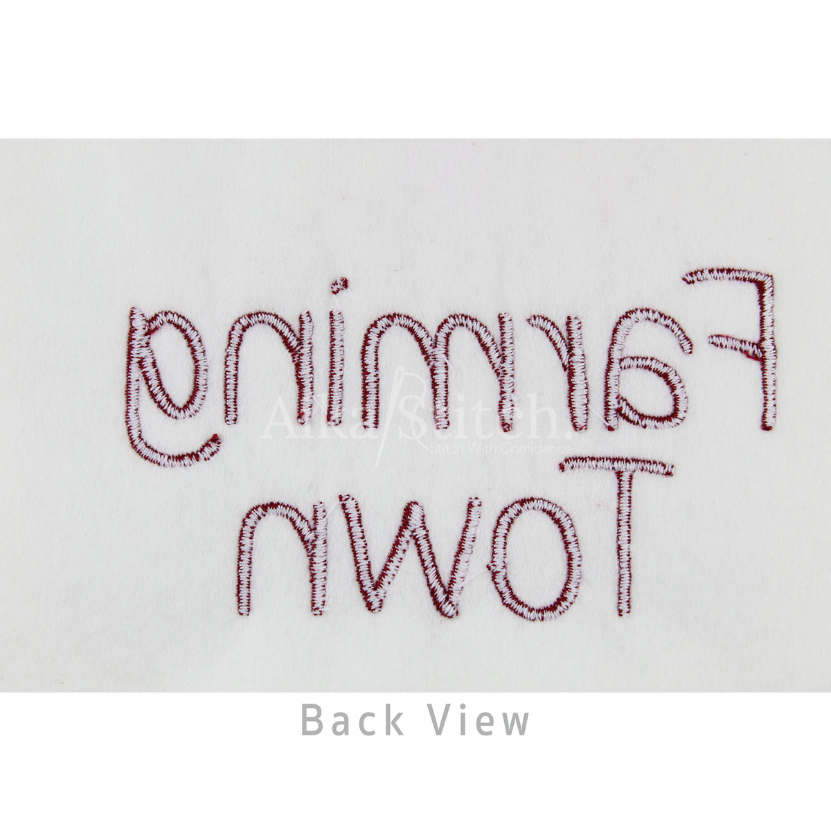 Farming Town Handwritten Calligraphy Embroidery Font | Native BX Included