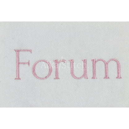 Forum Basic Modern Embroidery Font | Native BX Included