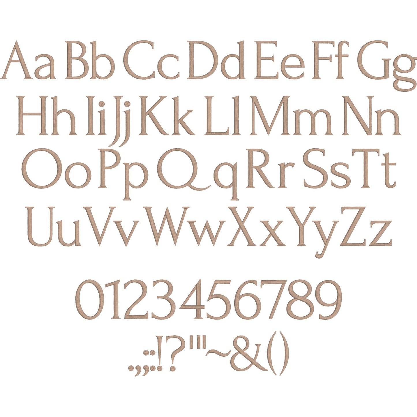 Forum Basic Modern Embroidery Font | Native BX Included