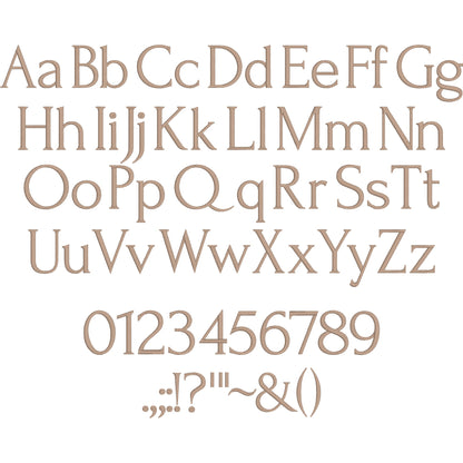 Forum Basic Modern Embroidery Font | Native BX Included