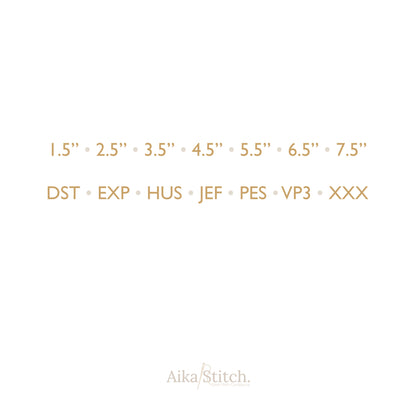 25 Frame Bundle Appliques Embroidery Design - 7 sizes