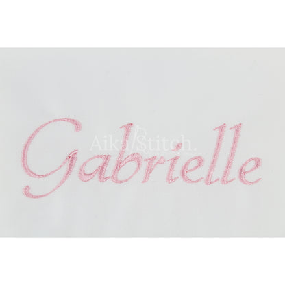 Gabrielle Script Calligraphy Embroidery Font | Native BX Included