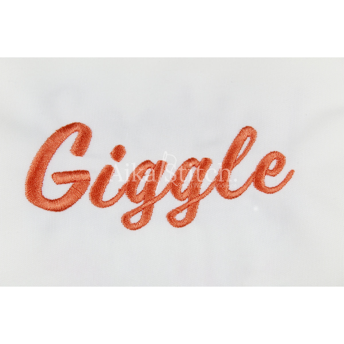 Giggle Script Cursive Embroidery Font | Native BX Included