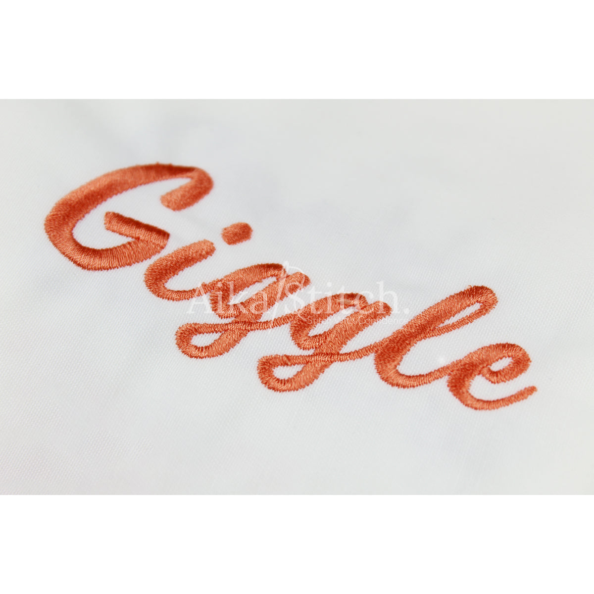 Giggle Script Cursive Embroidery Font | Native BX Included