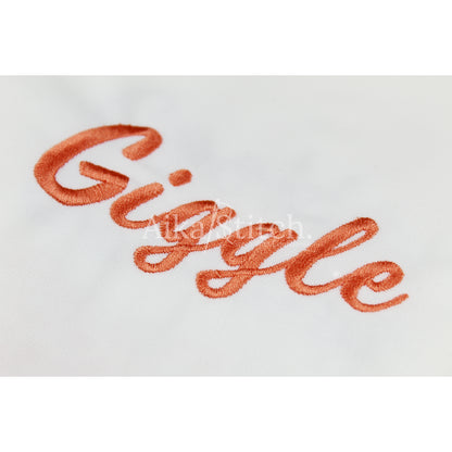 Giggle Script Cursive Embroidery Font | Native BX Included
