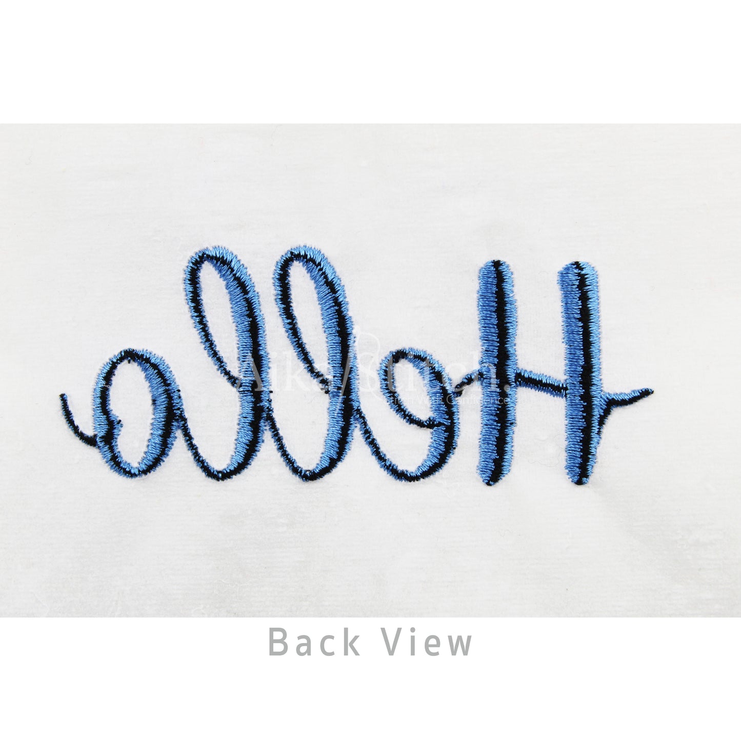 Hello Script Elegant Calligraphy Embroidery Font | Native BX Included