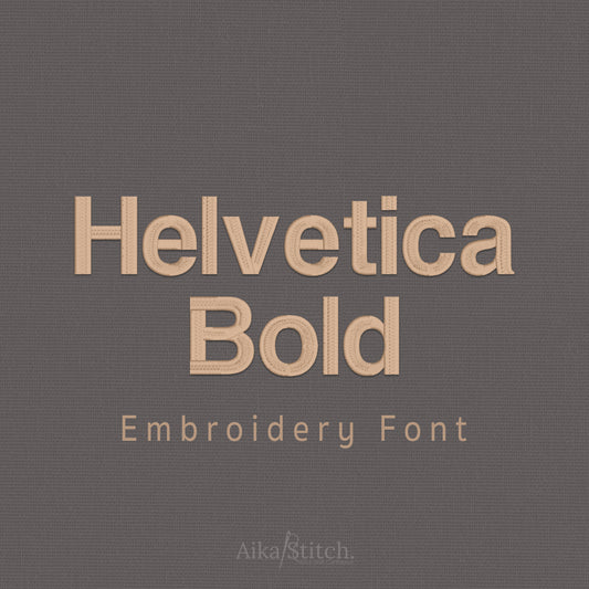 Helvetica Bold Modern Classic Embroidery Font | Native BX Included