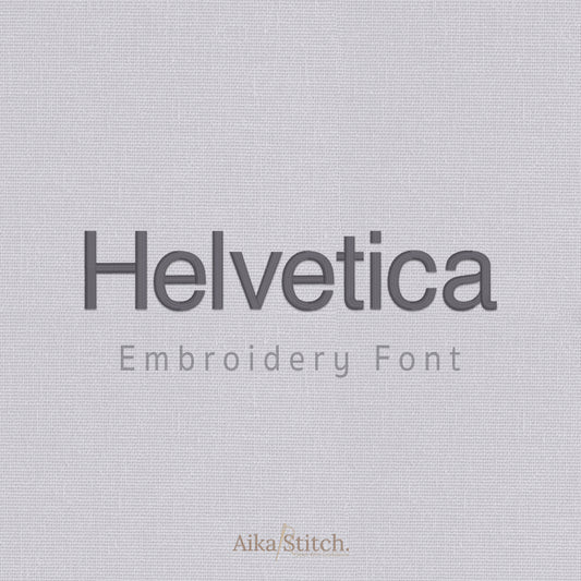 Helvetica Modern Classic Embroidery Font | Native BX Included