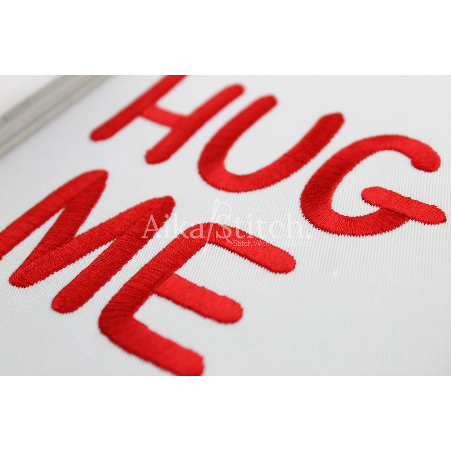 Hug Me Bold Display Embroidery Font | Native BX Included