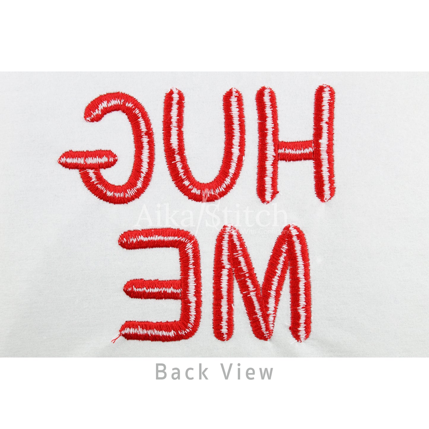 Hug Me Bold Display Embroidery Font | Native BX Included