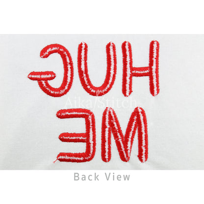 Hug Me Bold Display Embroidery Font | Native BX Included