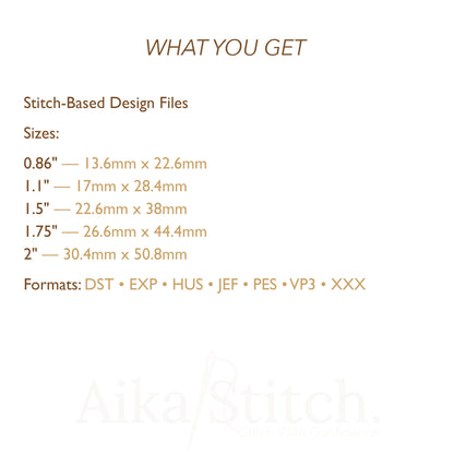 Coffee Mini Clipart Embroidery Design - 5 sizes