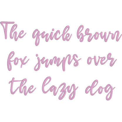 Mama Native BX Embroidery Font - Satin Stitch Alphabet (5 Sizes)
