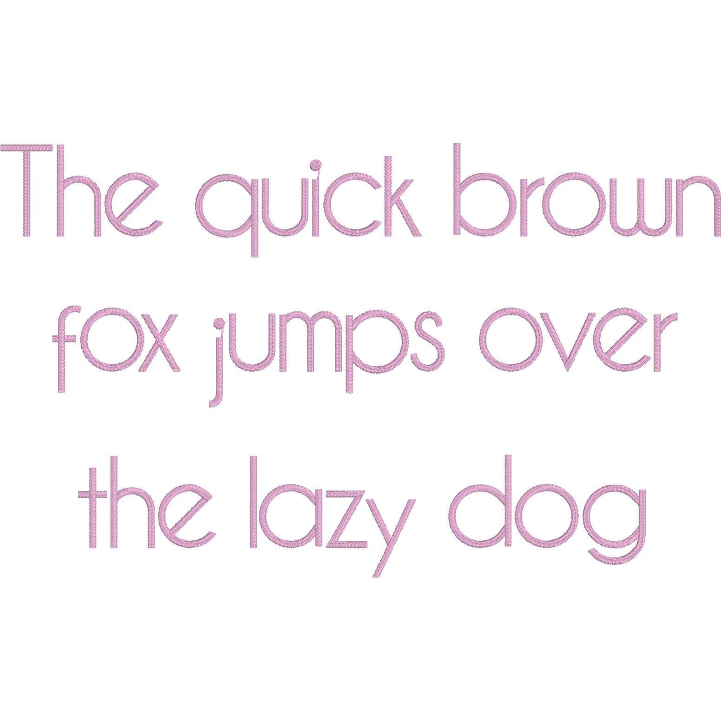 Caviar Native BX Embroidery Font - Satin Stitch Alphabet (6 Sizes)