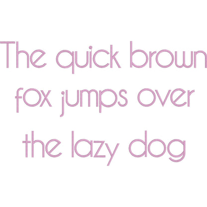 Caviar Native BX Embroidery Font - Satin Stitch Alphabet (6 Sizes)