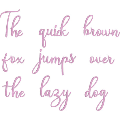 Andina Native BX Embroidery Font - Satin Stitch Alphabet (5 Sizes)