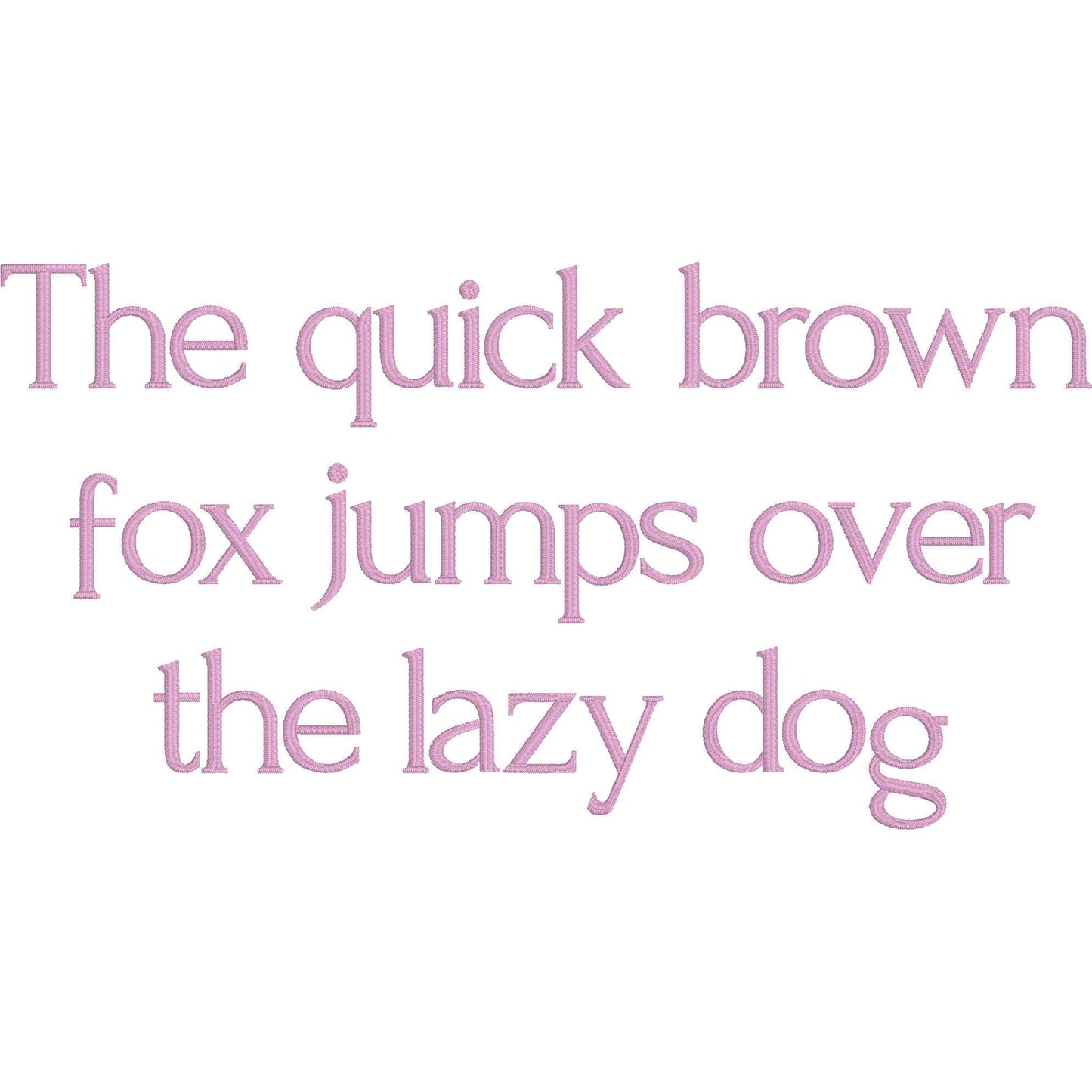 Forum Native BX Embroidery Font - Satin Stitch Alphabet (6 Sizes)