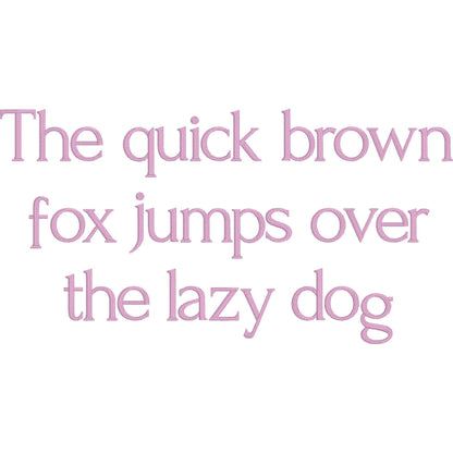 Forum Native BX Embroidery Font - Satin Stitch Alphabet (6 Sizes)