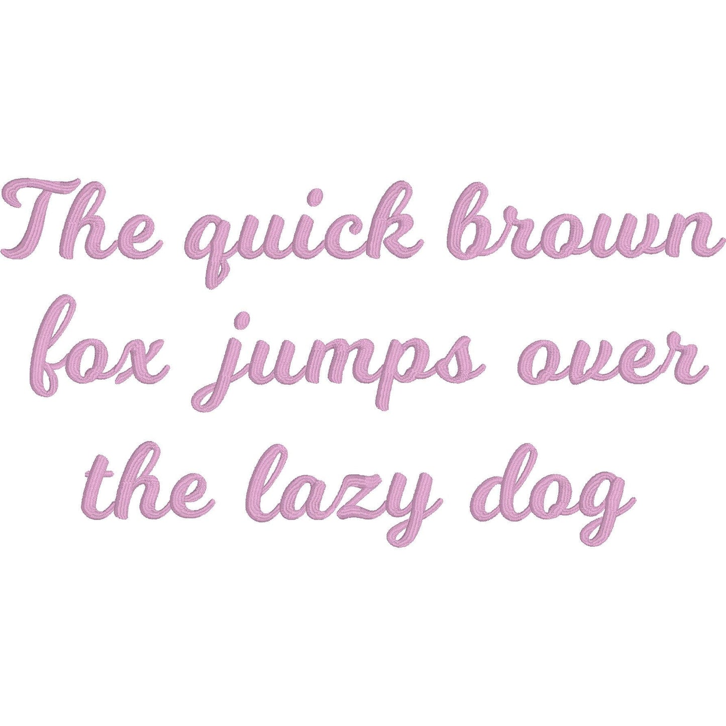 MilkShake Native BX Embroidery Font - Satin Stitch Alphabet (6 Sizes)