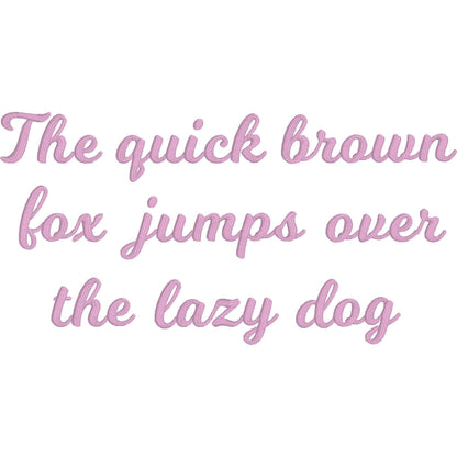 MilkShake Native BX Embroidery Font - Satin Stitch Alphabet (6 Sizes)