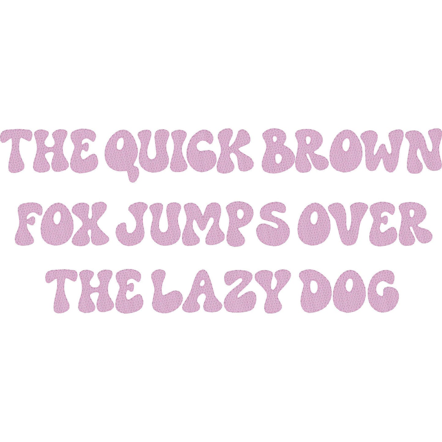 Party Vibes Native BX Embroidery Font - Fill Stitch Alphabet (7 Sizes)