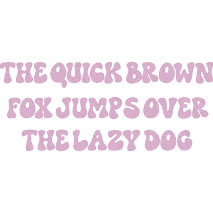 Party Vibes Native BX Embroidery Font - Fill Stitch Alphabet (7 Sizes)