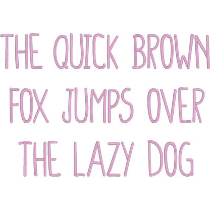 Colendra Native BX Embroidery Font - Satin Stitch Alphabet (6 Sizes)