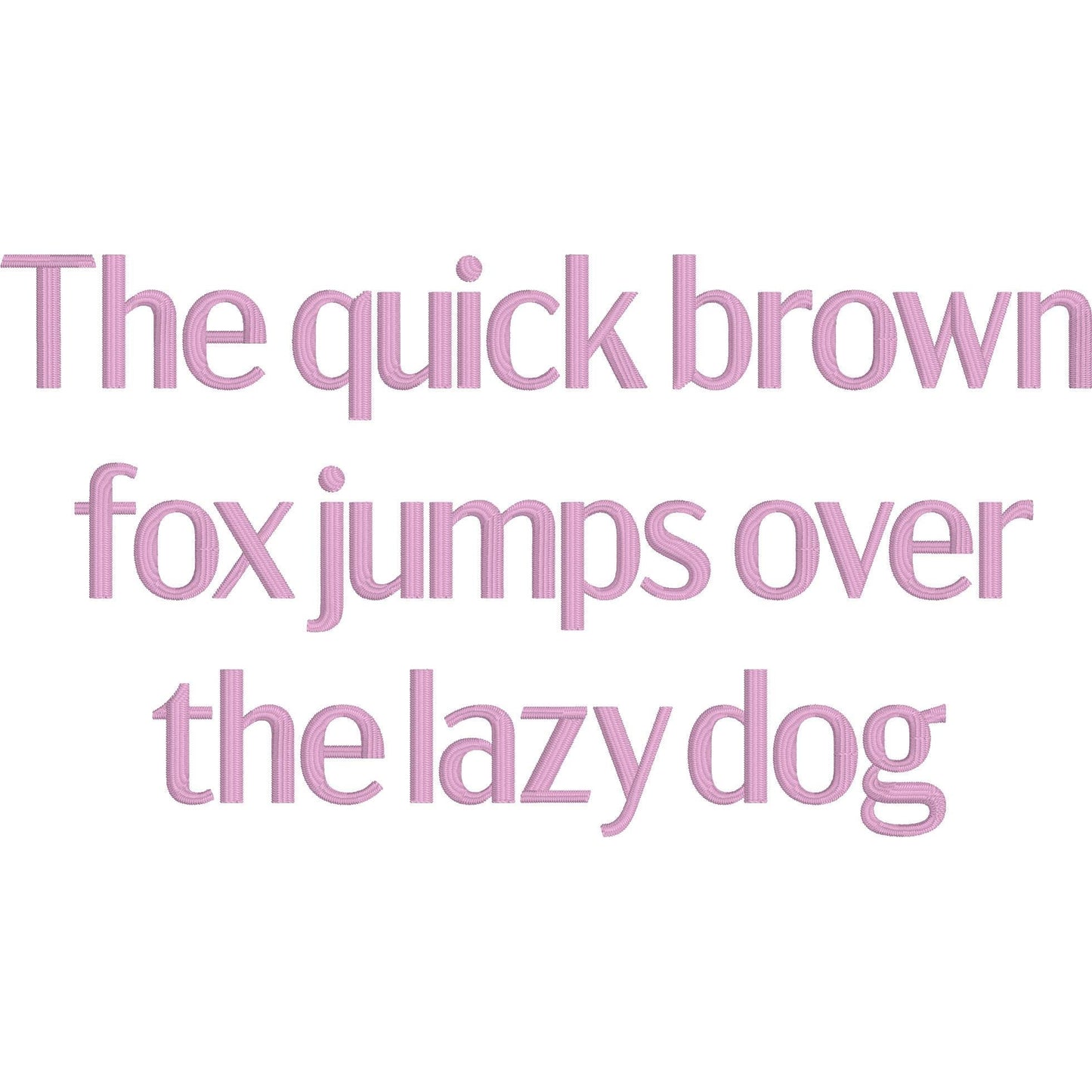 Acme Gothic Native BX Embroidery Font - Satin Stitch Alphabet (10 Sizes)