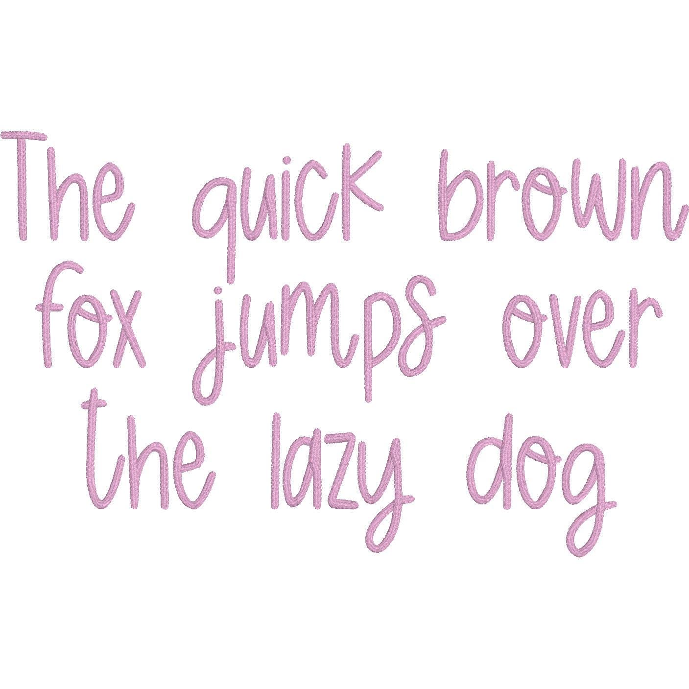 Amelia Native BX Embroidery Font - Satin Stitch Alphabet (11 Sizes)