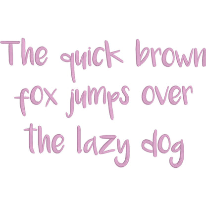 Luna Native BX Embroidery Font - Satin Stitch Alphabet (6 Sizes)