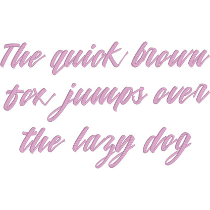 Mattilda Native BX Embroidery Font - Satin Stitch Alphabet (6 Sizes)