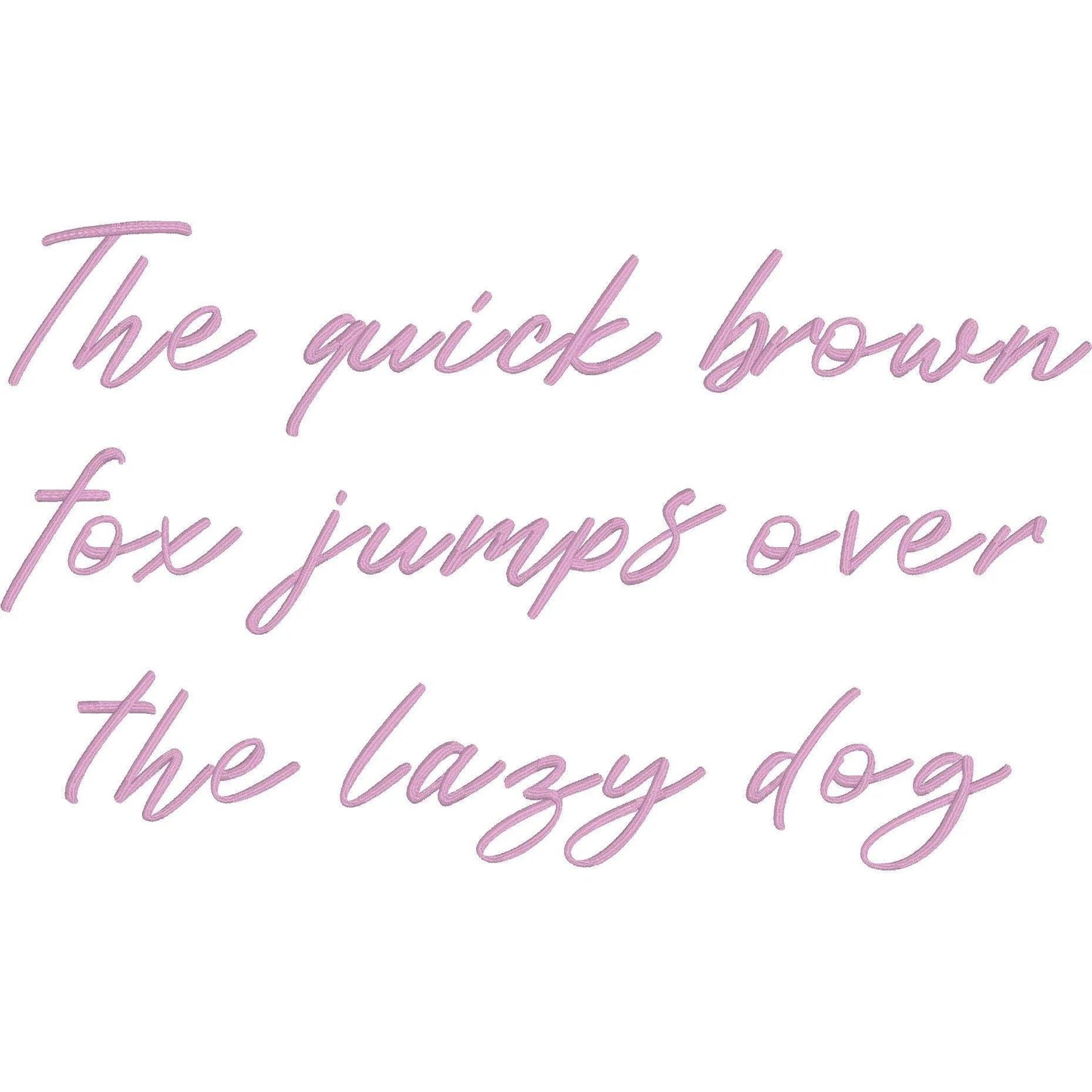 Roustel Native BX Embroidery Font - Satin Stitch Alphabet (5 Sizes)