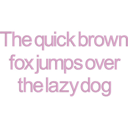 Arial Native BX Embroidery Font - Satin Stitch Alphabet (11 Sizes)