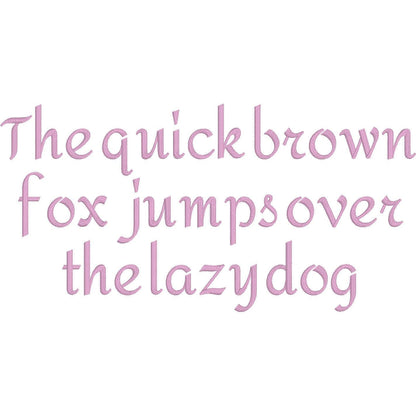 Amita Native BX Embroidery Font - Satin Stitch Alphabet (10 Sizes)