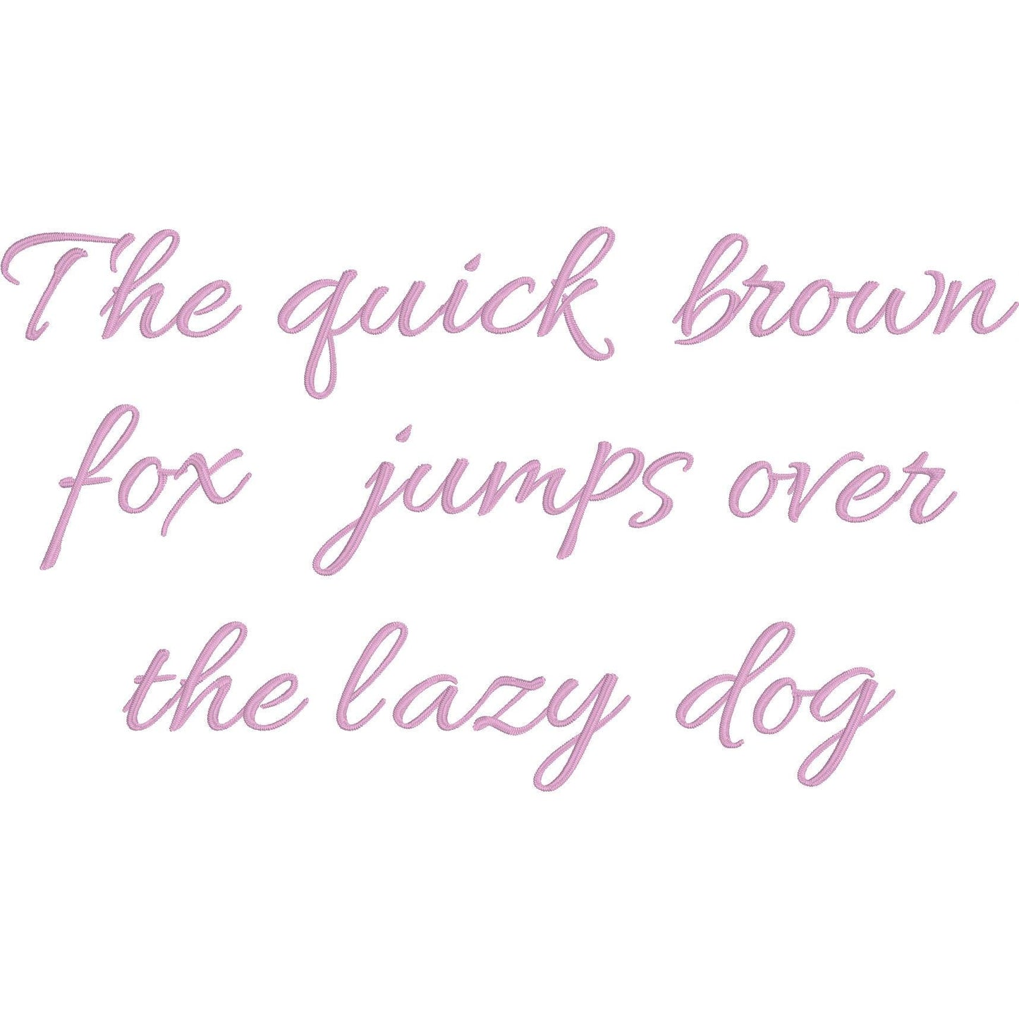 Allura Native BX Embroidery Font - Satin Stitch Alphabet (10 Sizes)