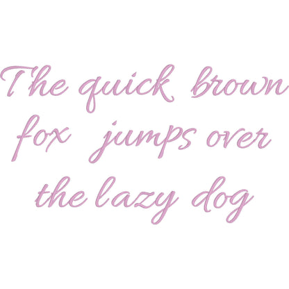 Allura Native BX Embroidery Font - Satin Stitch Alphabet (10 Sizes)