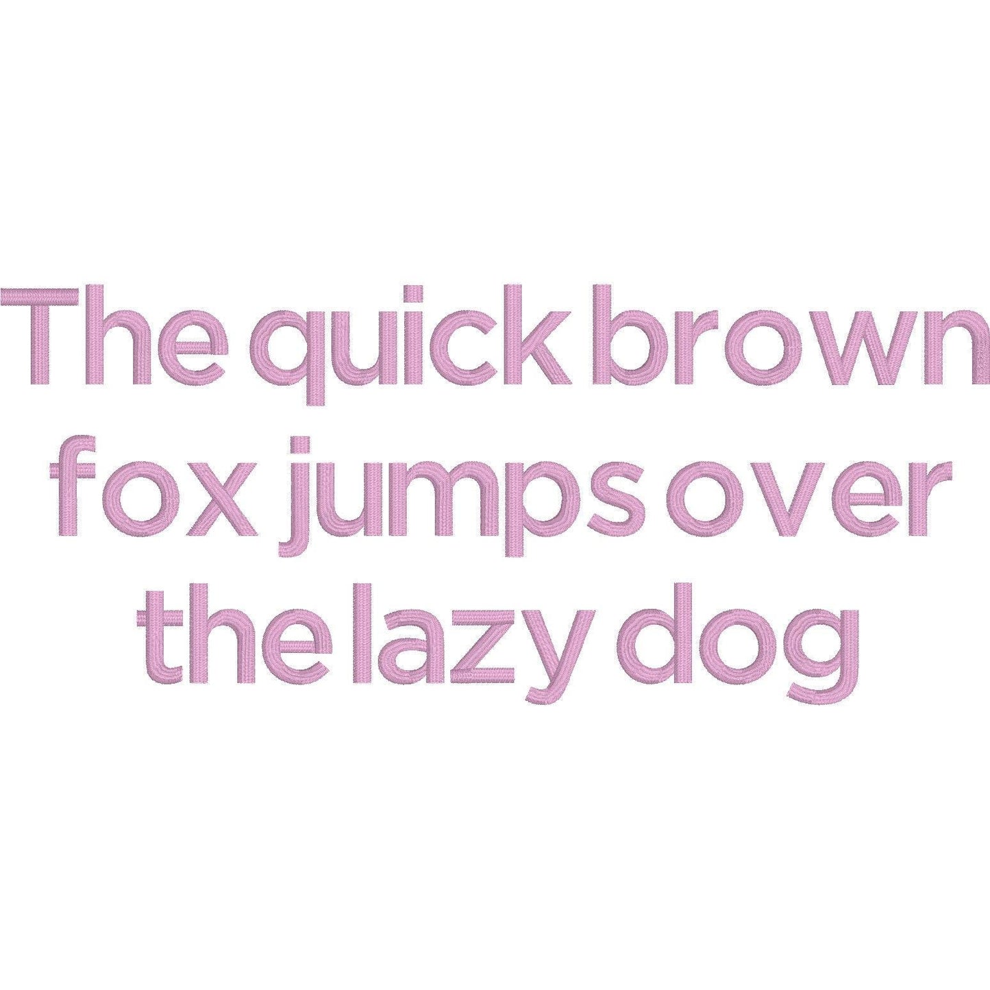 Gotham Native BX Embroidery Font - Satin Stitch Alphabet (10 Sizes)