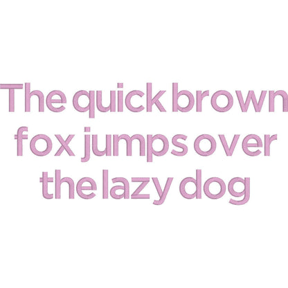 Gotham Native BX Embroidery Font - Satin Stitch Alphabet (10 Sizes)