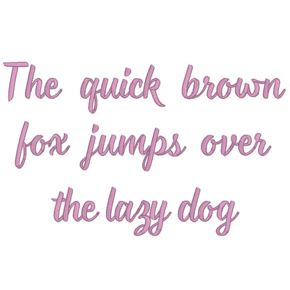 Monarda Native BX Embroidery Font - Satin Stitch Alphabet (11 Sizes)