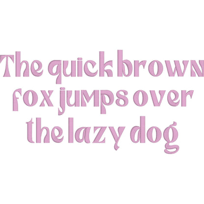 Narnia Native BX Embroidery Font - Satin Stitch Alphabet (10 Sizes)