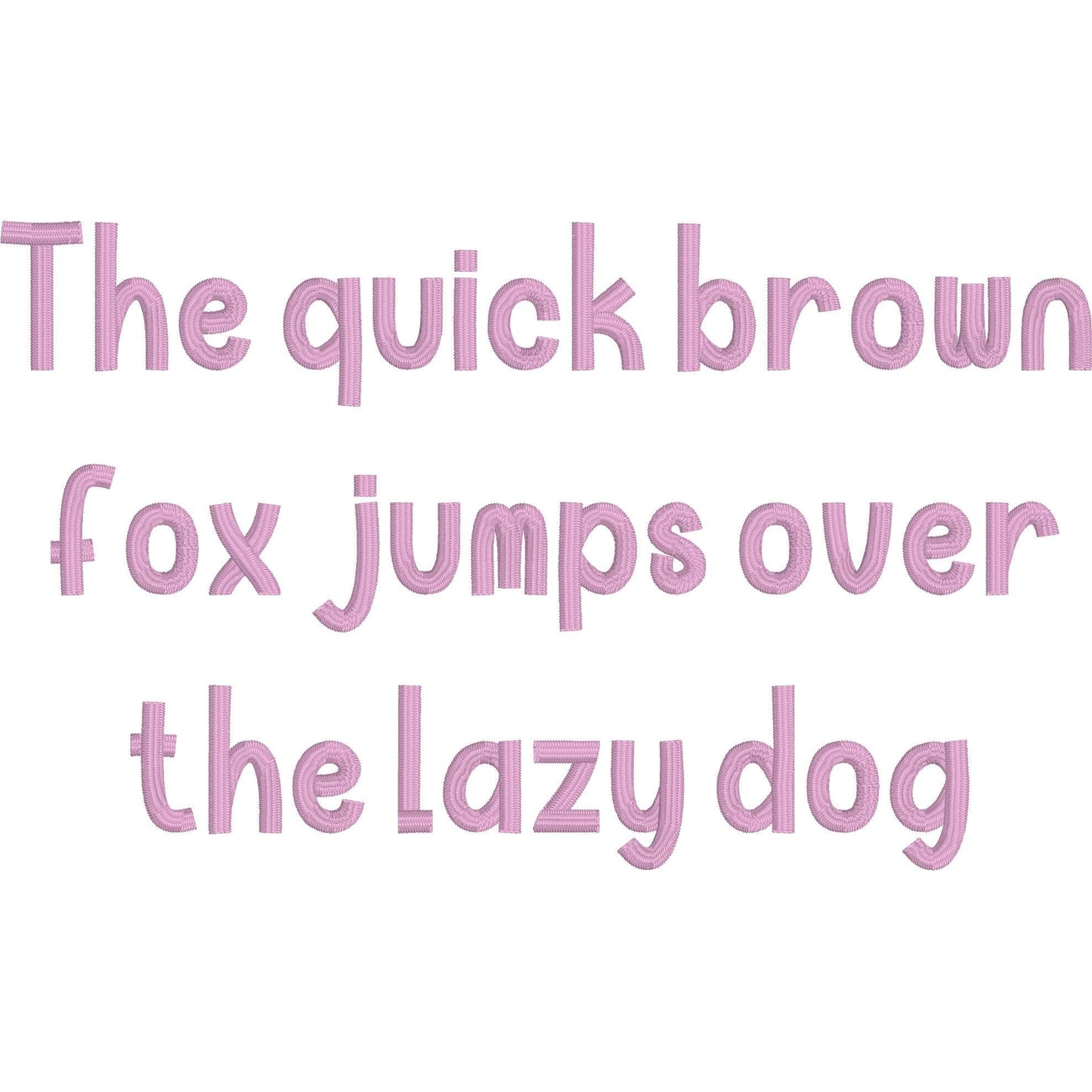 Pumpkin Native BX Embroidery Font - Satin Stitch Alphabet (10 Sizes)
