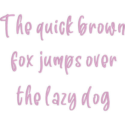 With You Native BX Embroidery Font - Satin Stitch Alphabet (10 Sizes)