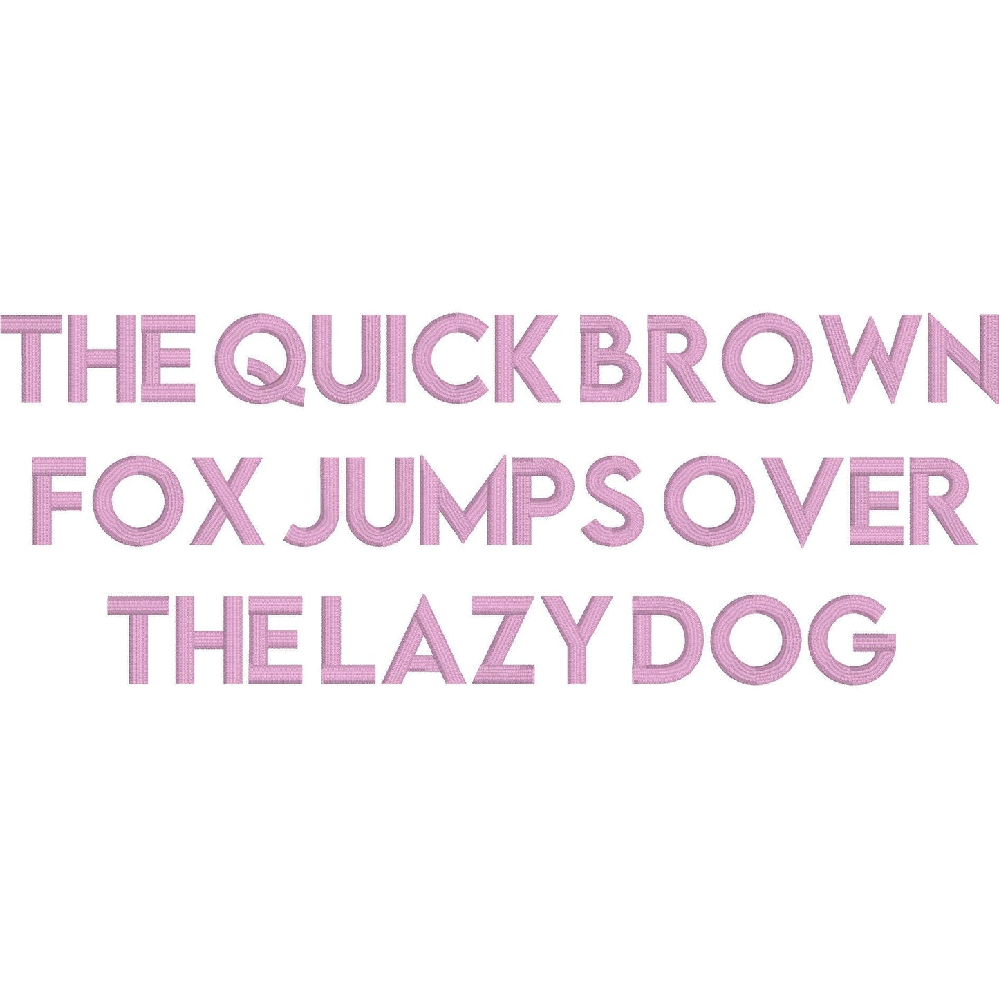 Lemon Milk Native BX Embroidery Font - Satin Stitch Alphabet (10 Sizes)