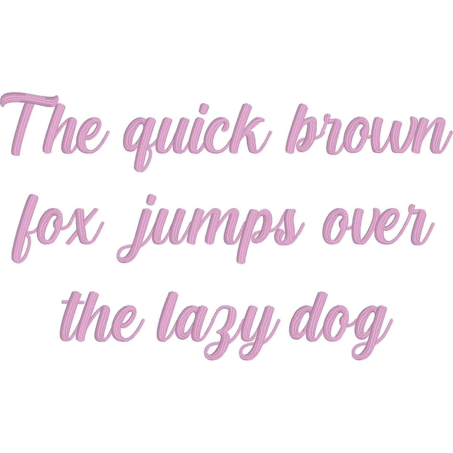 Cream Cake Native BX Embroidery Font - Satin Stitch Alphabet (11 Sizes)