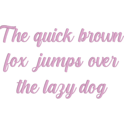 Cream Cake Native BX Embroidery Font - Satin Stitch Alphabet (11 Sizes)